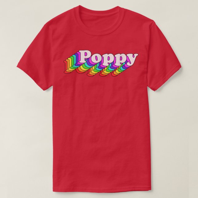 Camiseta Lgbt Poppy Suporte Lgbtq Direitos Igualdade Direit (Frente do Design)