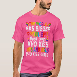 Camiseta Lgbt Pride Month Gay O Mundo Tem Problemas Maiores