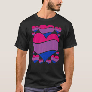 Camiseta Lgbt Pride Month Queer Bisexuality Flag Heart Prou