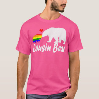 Camiseta Lgbt Primo Bear Orgulho gay Igual Direitos Rainbow