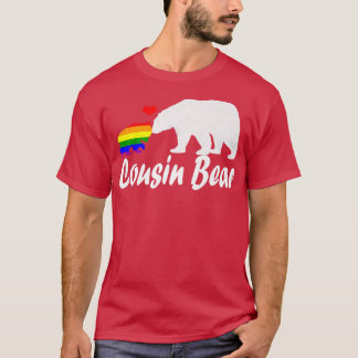 Camiseta Lgbt Primo Bear Orgulho gay Igual Direitos Rainbow