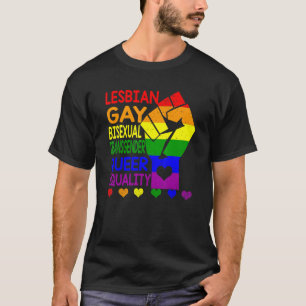 Camiseta Lgbt Rainbow Fist Pride Mont Merch Lgbtq Gay Prid