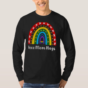 Camiseta Lgbt Rainbow Heart Free Mãe Hugs