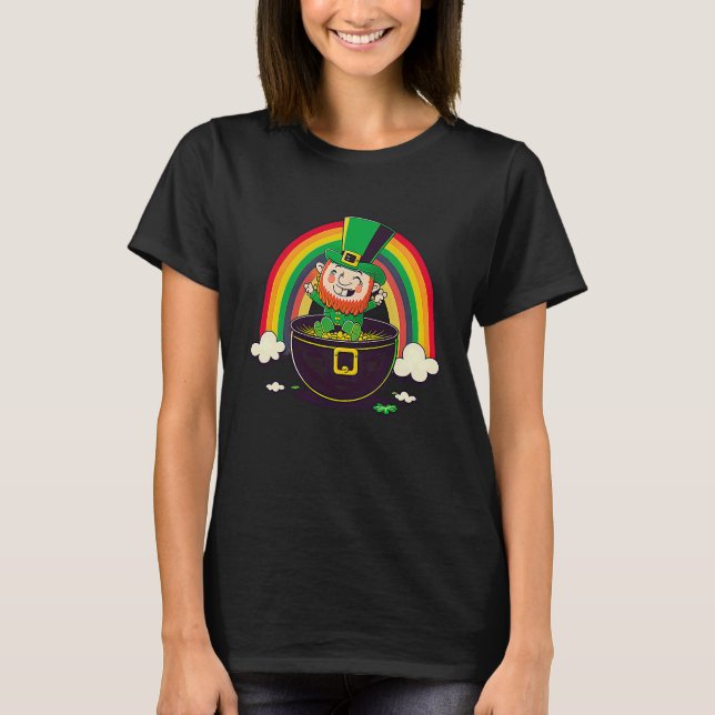 Camiseta LGBT Rainbow Supporter Gay St Patricks Day  3 (Frente)