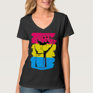 Camiseta Lgbt Resiste À Primeira Vintagem Maneira Pansexual