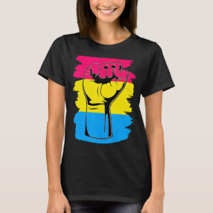 Camiseta Lgbt Resiste À Primeira Vintagem Maneira Pansexual
