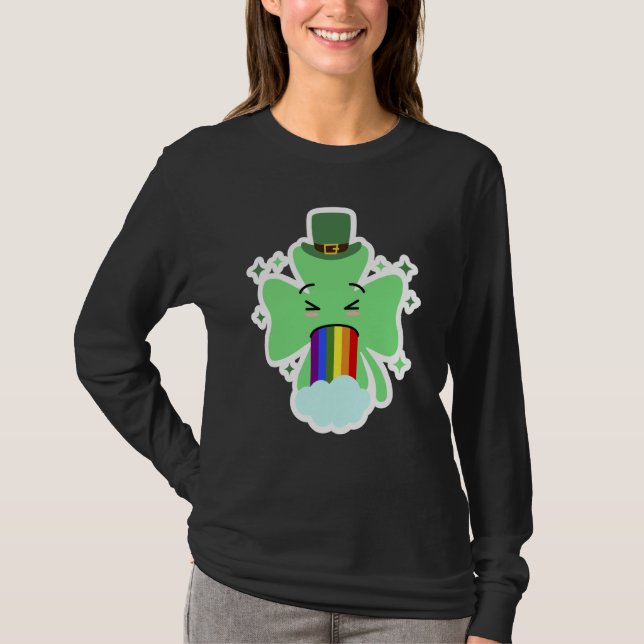 Camiseta LGBT Shamrock Drinking St Patricks Paddys Day Team (Frente)