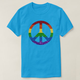 Camiseta LGBT - Sinal de Paz Arco-Íris