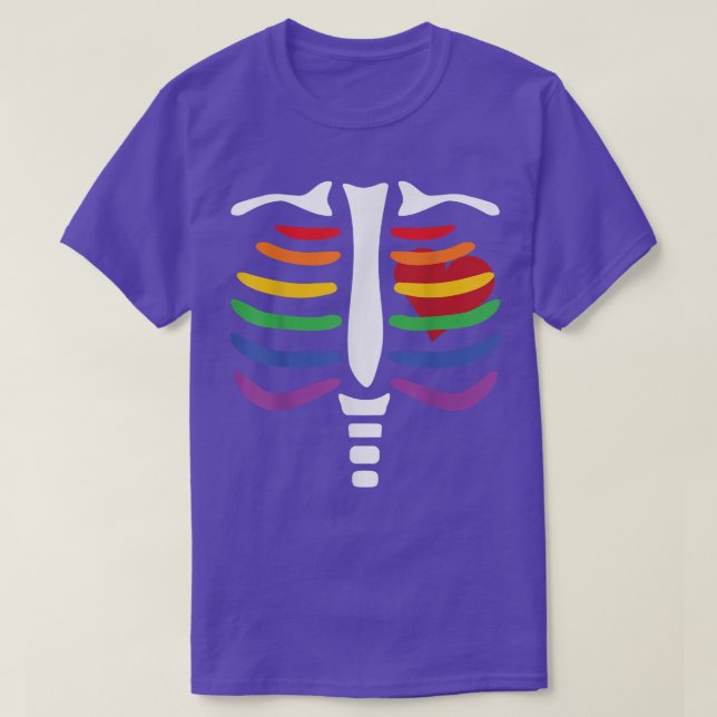 Camiseta LGBT Skeleton T-Shirt (Frente do Design)