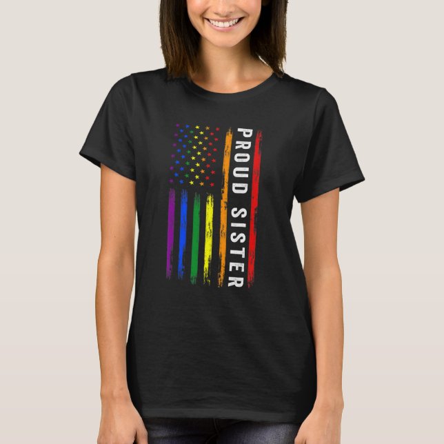 Camiseta Lgbt Suporta Irmã Ordenada Irmã Lgbt Irmã Irmã Lgb (Frente)