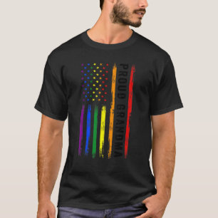 Camiseta Lgbt Suporta Vovó Orgulhosa Sinalizador Lgbt Vovó 