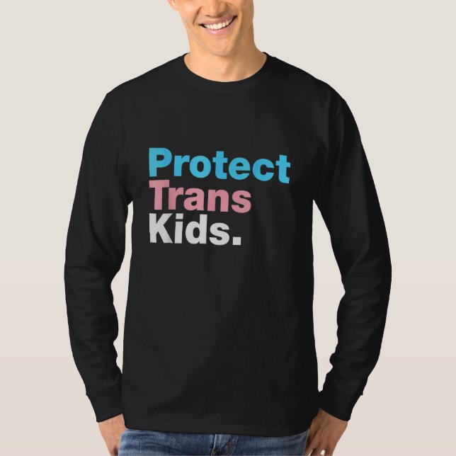 Camiseta LGBT Support Protect Trans Kid LGBT Pride (Frente)
