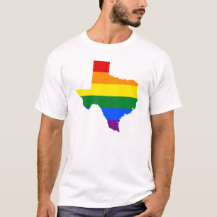 Camiseta LGBT Texas, Estado dos EUA mapa do T-Shirt