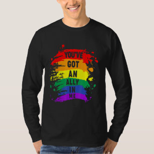 Camiseta Lgbt Você Tem Um Aliado Em Mim Lgbt Orgulho Mont