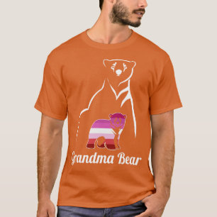 Camiseta LGBT: Vovó Lésbica Ursa Lésbica Bandeira Orgulho L