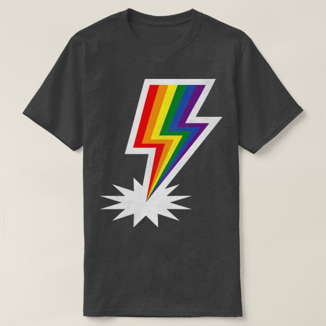 Camiseta LGBTIQ Lightning (Frente do Design)