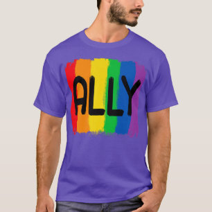 Camiseta LGBTQ Ally LGBT LGBT Gay do Orgulho Bissexual Mês 
