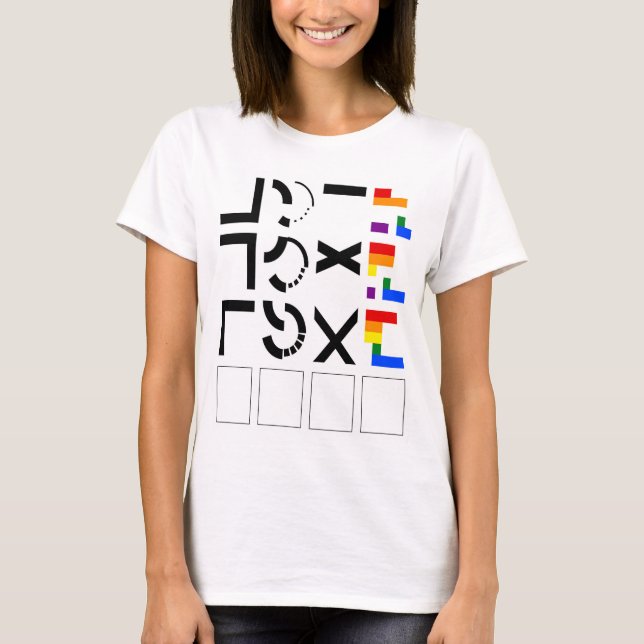 Camiseta LGBTQ Ally Quebra-cabeça (Frente)