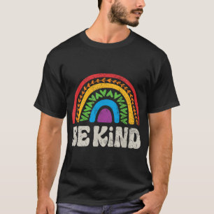 Camiseta Lgbtq Be Kind Orgulho gay Lgbt Ally Rainbow Flag