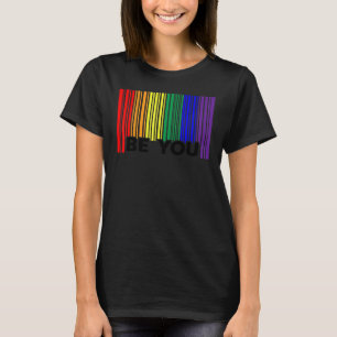 Camiseta Lgbtq Be You Orgulho gay Lgbt Ally Rainbow Flag Re