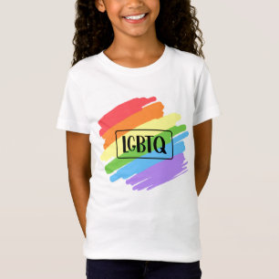 Camiseta LGBTQ Brushstrokes Arco-Íris