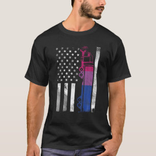 Camiseta LGBTQ do Orgulho do Caminhão Bi Bissexual da bande