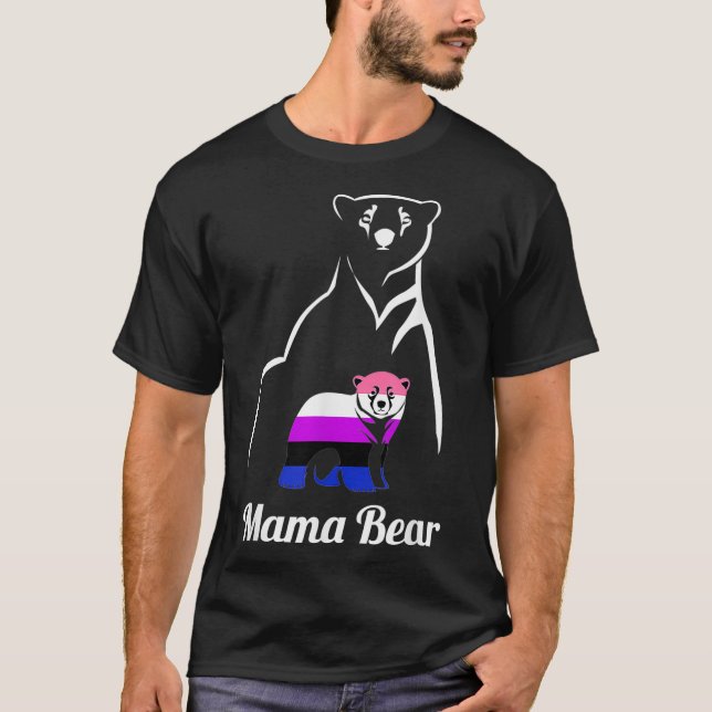 Camiseta LGBTQ do Urso da Mamã (Frente)