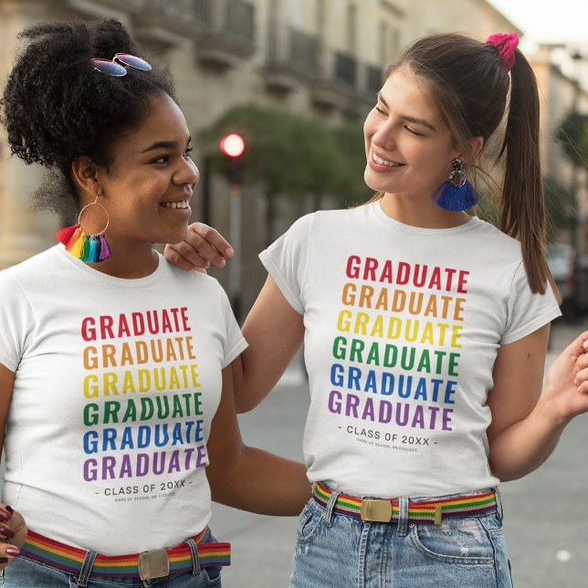 Camiseta LGBTQ Formando do Orgulho Arco-Íris T-Shirt (Criador carregado)