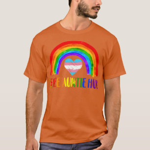 Camiseta LGBTQ Free Auntie Hugs Orgulho gay LGBT Rainbow Mo