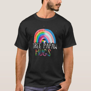 Camiseta Lgbtq Free Papaw Hugs Orgulho gay Lgbt Ally Rainbo