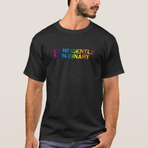 Camiseta Lgbtq Genderfluido Orgulho 5 Não Binário Confiante