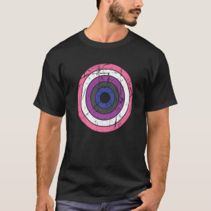 Camiseta Lgbtq Gênero Sinal do Orgulho Líquido Círculo Lgbt