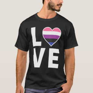 Camiseta Lgbtq Gênero Sinalizador Fluido Coração Lgbtqia+ G