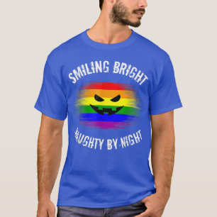 Camiseta LGBTQ Halloween Gay Lesbian Jack O Lantern Naughty