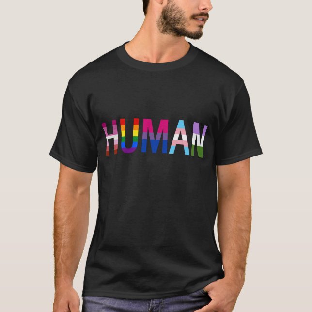 Camiseta LGBTQ+ HUMANO Solidariedade (Frente)