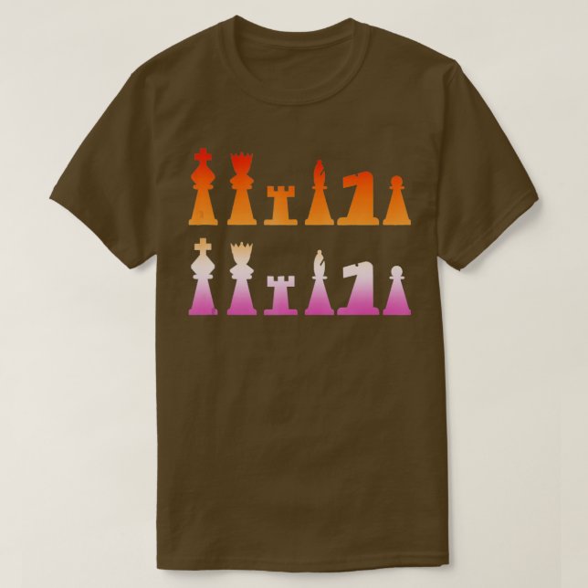 Camiseta LGBTQ LGBTQ - Orgulho gay Chess Player Lésbica (Frente do Design)