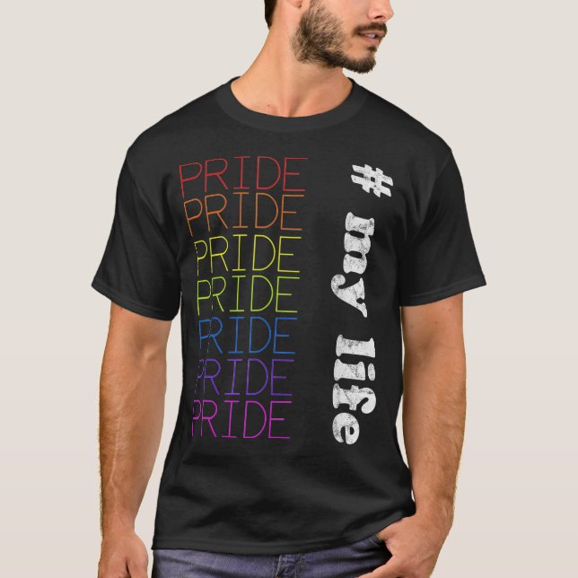 Camiseta LGBTQ Meu Orgulho de Vida (Frente)