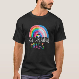 Camiseta Lgbtq Namorada Abraços Gratuitos Orgulho gay Lgbt