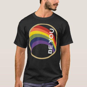 Camiseta LGBTQ Oferece Arco-Íris Vintage Seja Você Para Org