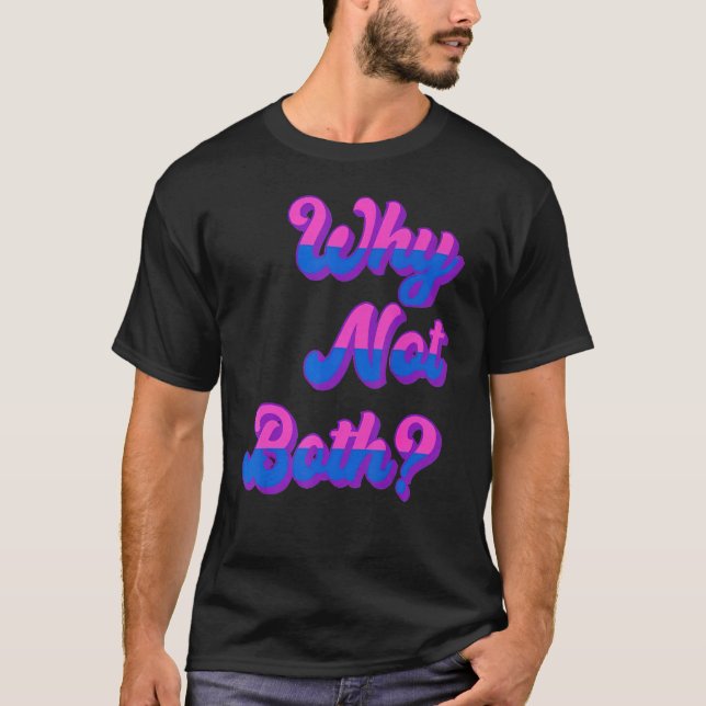 Camiseta Lgbtq Orgulho Bissexual Bi Furioso Por Que Não Amb (Frente)