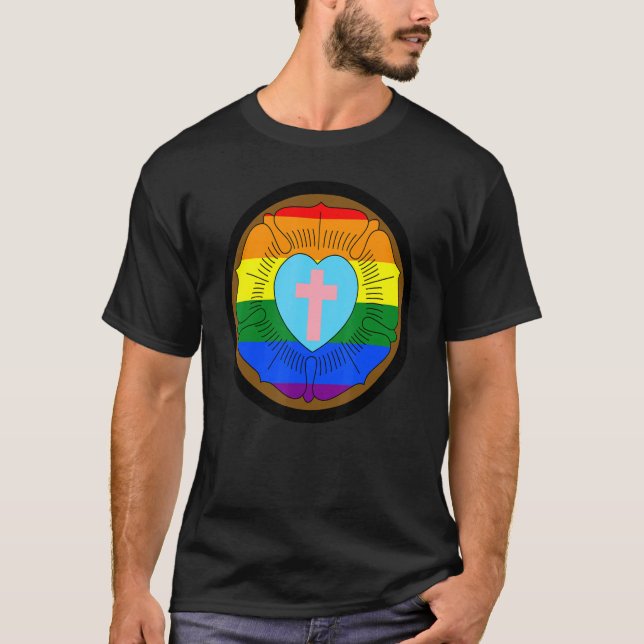 Camiseta Lgbtq - Orgulho de progresso - Transgênero de Gay  (Frente)