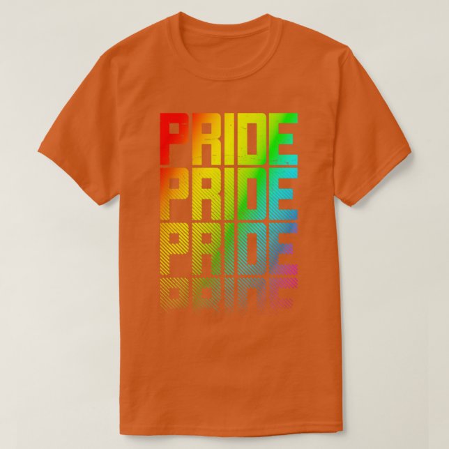Camiseta LGBTQ Orgulho gay do Arco-Íris - Gráfico de perda  (Frente do Design)