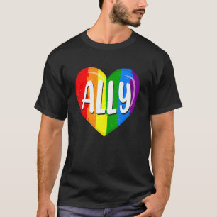 Camiseta Lgbtq Orgulho gay Lgbt Ally Rainbow Flag Retro Cor