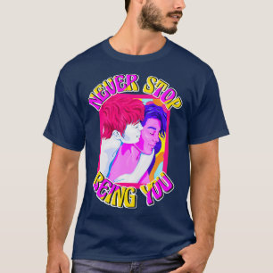 Camiseta LGBTQ Orgulho gay Rainbow MSC Trans Pan Lésbica Bi
