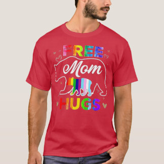 Camiseta LGBTQ Orgulho Mama Livre Abraços Mãe