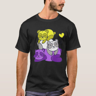 Camiseta Lgbtq Orgulho Não Binário Lgbt Sinalizador Não Bin