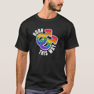 Camiseta LGBTQ+ Orgulho "Nascido Assim"