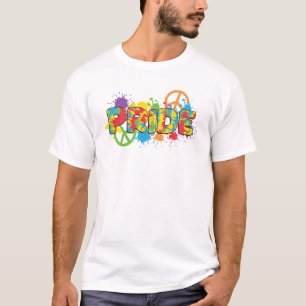 Camiseta LGBTQ - Orgulho - Placas de Tinta para Cores Arco-