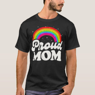 Camiseta LGBTQ Orgulhosa Mãe Orgulho gay LGBT Ally Rainbow 