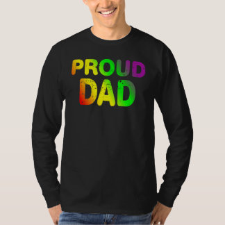 Camiseta Lgbtq Pai Orgulho gay Ord Lgbt Ally Rainbow Padre